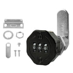 HASTHIP Cabinet Door Lock Kit for Drawers and Cabinets with 3 Digit Combination Zinc Alloy Security