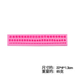 HASTHIP Rope Bead Silicone Fondant Mold for Cake Decoration featuring Triple Row Design | Food Safe Flexible Silicone for Creative Baking and DIY Crafts