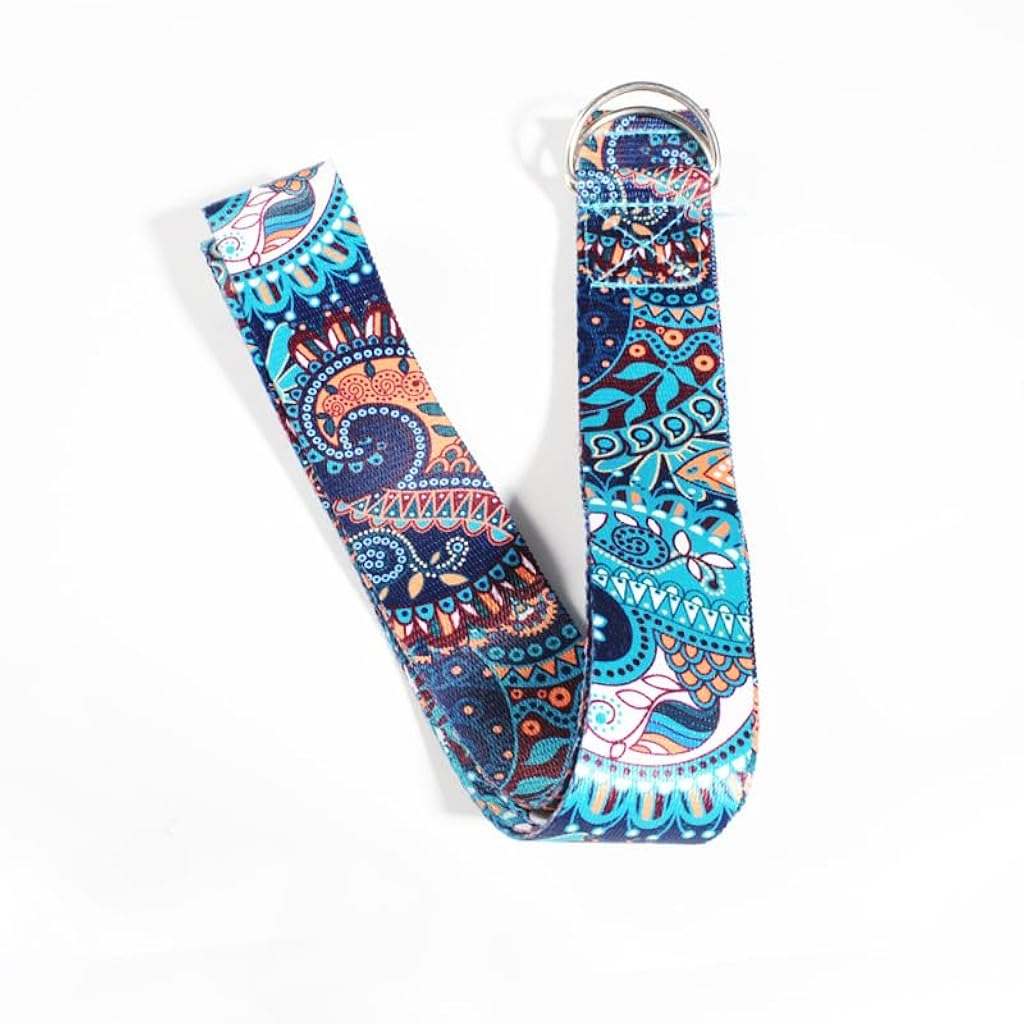 HASTHIP® Correa de yoga elástica premium con hebilla ajustable 1.8m