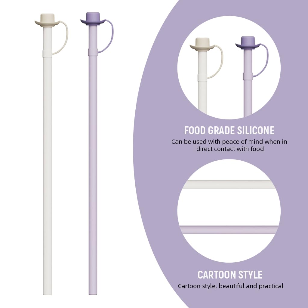 HASTHIP Silicone Straws for Stanley 40 30 oz Cups featuring 12 in length and BPA free caps