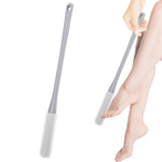 HASTHIP® Toe Cleaning Brush, 15.7" Foot Scrubber in Shower with Long Handle Silicone Foot Brush Soft Skin Exfoliation Lotion Applicator for Men and Women