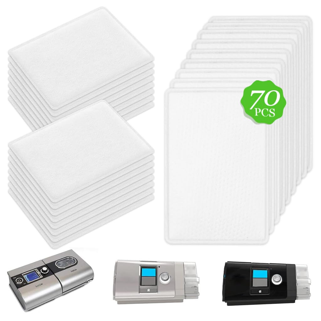 HASTHIP CPAP Machine Filters for ResMed AirSense10 AirCurve10 S9 featuring 70 cotton pieces | clean air protection