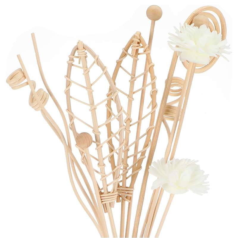 HASTHIP Reed Diffuser Sticks for Home and Office with 12Pcs 9.8 in Natural Rattan | Even Aroma Release