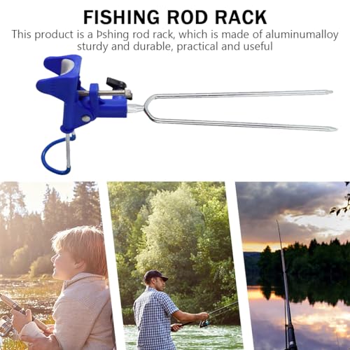 HASTHIP® Fishing Rod Holder for Bank Fishing,360° Adjustable Universal Pole Stand,Durable Portable Equipment for Rods up to 26.2Ft Rust-Resistant Accessories Anglers