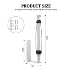HASTHIP Paper Roll Holder for Kitchen and Bathroom with 11.8 in Bar featuring Self Adhesive Stainless Steel Design | Horizontal or Vertical Mount