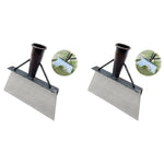 HASTHIP Hand Weeder for Weed Removal and Mud Cleanup with Metal Shovel Scraper | 2PCS