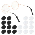HASTHIP Specs Holder Strap Holder for Eyeglasses with Slide In Grippers 10 Pairs Black and White