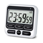 HASTHIP Digital Timer for Kitchen Study and Workout featuring 24h Countdown & Magnetic Back | Battery Powered Alarm Clock