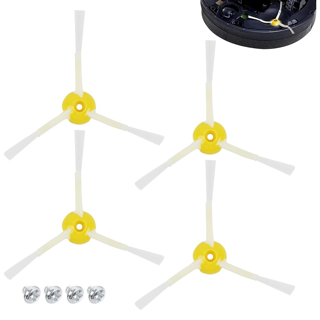 HASTHIP Replacement Side Brushes for Roomba 500 600 700 Series 4Pcs with Optimal Bristle Design