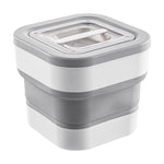 HASTHIP Collapsible Food Container for Dry and Pet Food with 11–27lbs Capacity | Transparent Lid and Airtight PP TPE Design