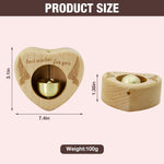 HASTHIP Wooden Door Chime for Home and Shop with Magnetic Mount and Brass Bell | Heart Shaped Beech Design