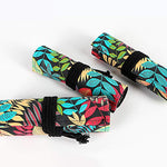HASTHIP® 72 Slot Canvas Pencil Wrap Case Combo, Roll Up Maple & Fallen Leaves Print Pouches for Artists, Journaling, Sketching, DIY, Scrapbooking, Planners, Crafts, Students, Multicolor