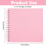 HASTHIP Photo Album Scrapbook for Memories with 20 Pages 8x8 Size & Ribbon Closure | DIY Gift Book