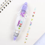 HASTHIP Correction Tape for Scrapbooking and Journals with Smooth Roller Mechanism 4Pcs 0.6cm×4m | Cute Cartoon Decorative Edging for DIY Crafts