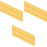 HASTHIP Peel Stick 3D Foam Molding Trim for Walls featuring Self Adhesive Golden Strips 2.3m x 7.8cm | Waterproof Gold 3 Pcs