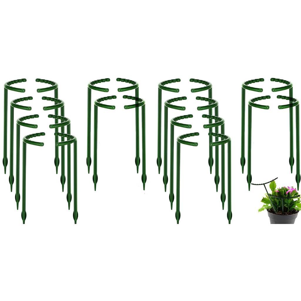 HASTHIP Garden Plant Support Stakes for Climbers with Connectable U Shape Design 25cm 24pcs