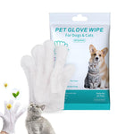 HASTHIP® Toallitas Guantes para Mascotas,6 Piezas Desechables de Aseo y Limpieza sin Enjuague para Perros y Gatos,Suave Hipoalergénico Elimina Olores Cuida Piel Pelaje Ideal Ojo