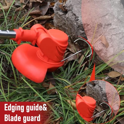 HASTHIP® Garden Electric Weed Eater - 24V Electric Cordless Grass Cutter/Brush Cutter Machine - Retractable Grass Trimmer with Blades - Electric Grass Cutter Machine for Garden (No Battery/Charger)