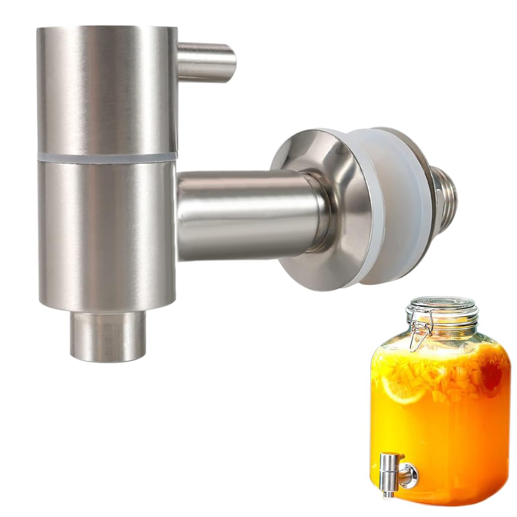 HASTHIP Replacement Spigot Faucet Tap for Beverage Dispenser with Leak-Proof Seal | 16mm 304 Stainless Steel Lever Pour Spout