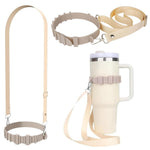 HASTHIP Water Bottle Carrier for Hiking and Camping with Adjustable Silicone Strap | Removable Shoulder Sling for Walking and Picnic