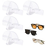 HASTHIP Sunglasses Organizer for Wall Mounted Storage with 4 Clear Racks | Self Adhesive Holder