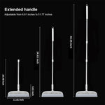 HASTHIP Squeegee Wiper Broom for Wet and Dry Floors featuring 41 in Steel Handle and Flexible Head