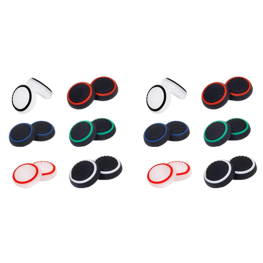 HASTHIP Controller Joystick Thumbstick Cover Caps for PS4 with Silicone Grip Comfort | 6 Pairs