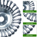 HASTHIP® Weeder Head Grass Trimmer Head Replacement Stainless Steel Multi Prongs Weeder Blade Trimmer Head Universal Grass Trimmer Head, 8 inches Dia