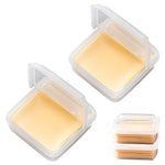 HASTHIP Cheese Storage Containers for Fridge featuring Airtight Flip‑Up Seal Lids 3.9×3.9 in | BPA‑Free Plastic 2 Pack