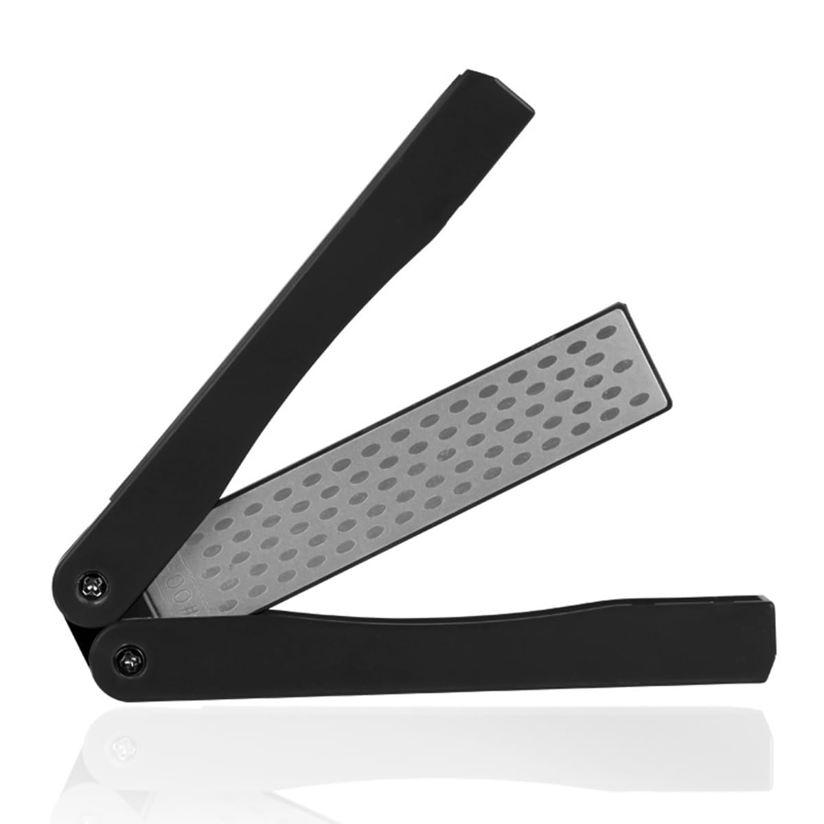 HASTHIP Knife Sharpener for Kitchen featuring Foldable Design with 400/600 Grit | Portable Diamond Stone 3.2×12.5 cm
