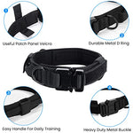 HASTHIP® Dogs Collar Adjustable Nylon Tactical Dog Collar with Strap