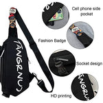 HASTHIP® Crossbody Bag for Men Women with 3Pcs Badges