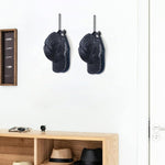 HASTHIP® Wall Hat Organizer L-shaped Baseball Caps Holder Screw-mounted Hat Organizer for 10 Caps Minimalism Metal Cap Holder for Door, Closet, Bedroom