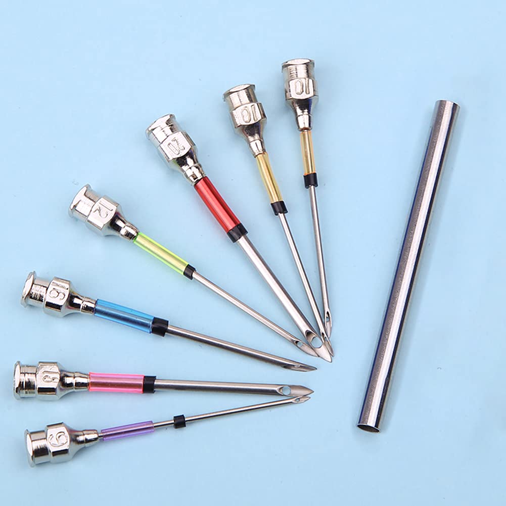 HASTHIP Tufting Punch Needle Kit for DIY Embroidery with 8 Needle Sizes and Stainless Steel Handle | 15 Pcs Set