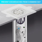 HASTHIP Disposable Shower Drain Hair Catcher for Bathroom and Sink | 10Pack 6 x 6 in Mesh Stickers