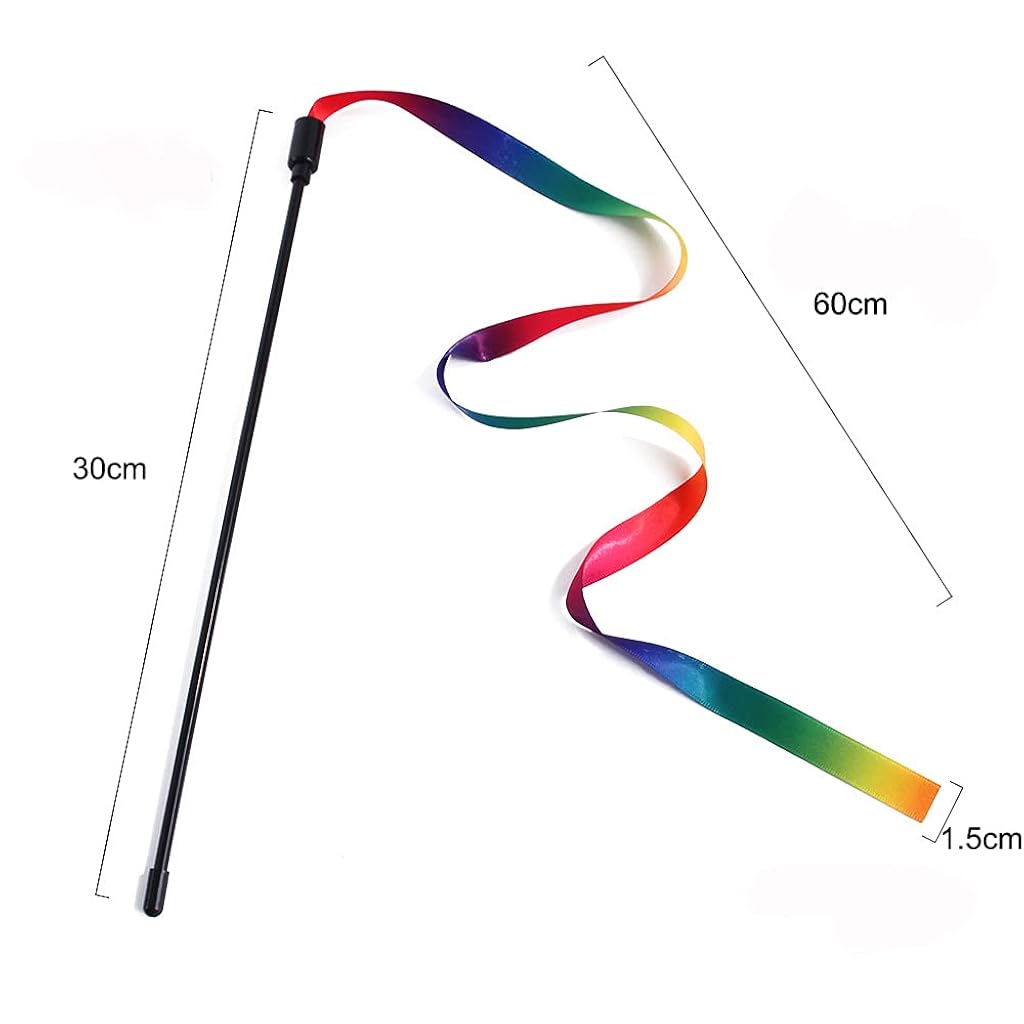 HASTHIP® Cat Rainbow Wand Toys
