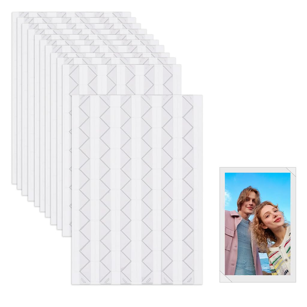 HASTHIP® 1020Pcs Photo Corner Stickers, Self Adhesive White Triangle Sticky Photo Corner Guard Stickers for DIY Photo Album, Scrapbook & Memory Books