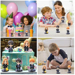 HASTHIP® 3Pcs 3.7 inches Cartoon Figures Desk Decoration Harry, Hermione & Ron Collectible Figures Desk Decor