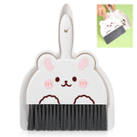 HASTHIP Portable Mini Dustpan and Brush Set for Desktop Cleaning with Ergonomic Handle | Compact Stackable Design