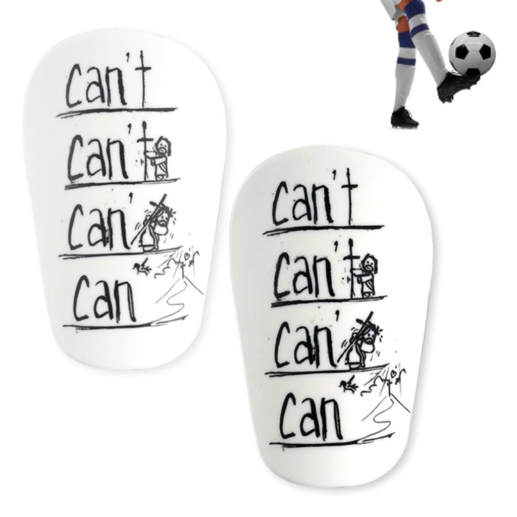 HASTHIP® Espinilleras para Niños, Ligeras y Antigolpes con Acolchado EVA, Protección Plástica Duradera para Fútbol, Ciclismo y Patinaje, Tamaño S 6×10CM