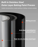 HASTHIP® Stainless Steel Hanging Rack with Hooks Balcony Railing Rack Detachable Screw Mounting 23.6 inches Multipurpose Shelf Rack Shoes Drying Rack for Balcony Metal Railing