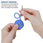 HASTHIP Combination Lock Padlock for Luggage and Gym Locker with 3 Digit Code | 2Pcs Zinc Alloy Black&Blue