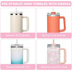 HASTHIP Replacement Lid for Stanley Tumbler featuring Leak Proof Straw Hole Design | 2Pcs BPA Free ABS
