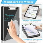 HASTHIP® Large A4 Clipboard File Folder, 2-in-1 Dual-Layer Design, Dry Erase Plastic Nursing Clipboard Box, High Capacity Clipboard Folder for Teacher Coaches, School & Office Supplies