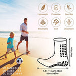 HASTHIP® Athletic Socks for Men Women, Hi-Tech Performance Rubber Anti-Slip and Thicken Cushion Sport Socks Ankle Length Socks for Badminton Soccer Running Gym & Indoor Training