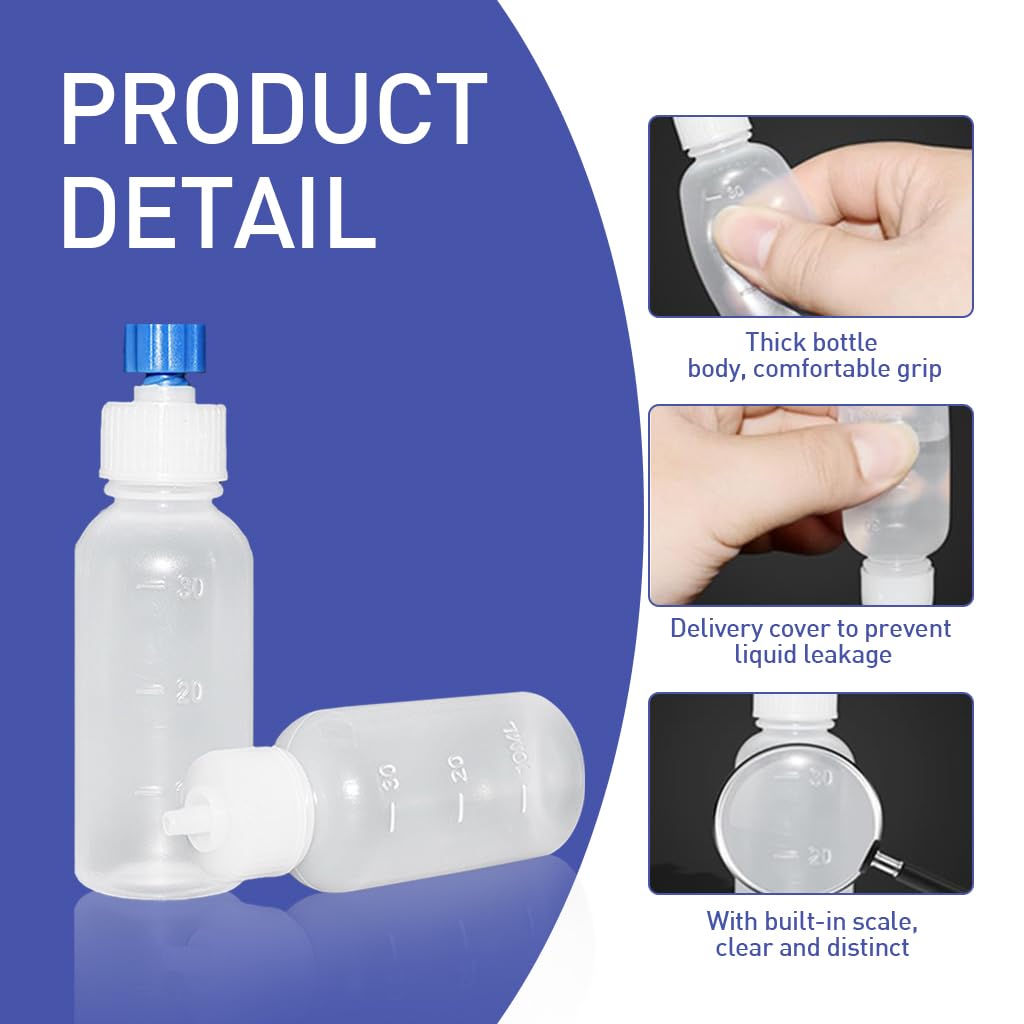 HASTHIP Needle Tip Glue Bottles Set for Craft Projects with 41pcs and Blunt Tips | Plastic Squeeze Applicators