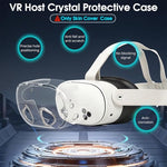HASTHIP® Skin Cover for Meta Quest 3s VR Headset Fashion Transparent TPU Protector Cover Snug-fit Anti-scratch VR Headset Cover, For Meta Quest 3S VR Accessories, Only Cover