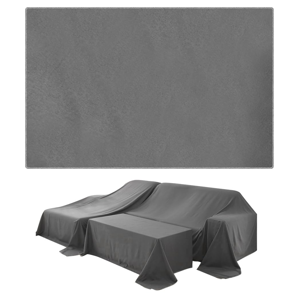 HASTHIP Furniture Dust Cover for Bed featuring 2.4×2 m polyester fabric in dark grey | protects sofas and tables