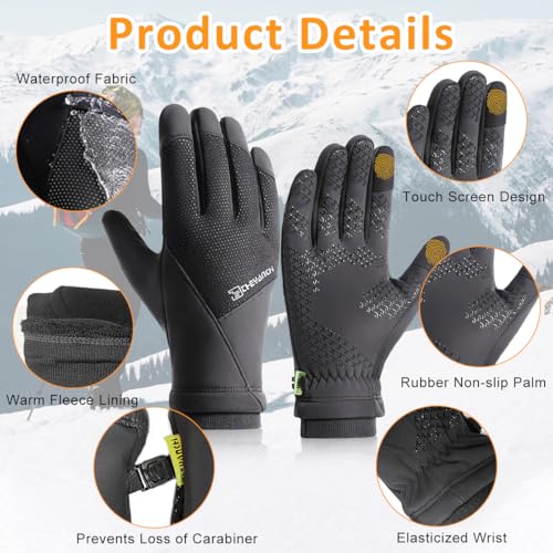 HASTHIP® Winter Riding Gloves Outdoor Thermal Gloves