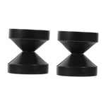 HASTHIP® Bed Frame Fixer 2 Pack Anti-Shake Stabilizers Black Unique Design Your Furniture, Black